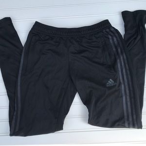 Adidas Black and Grey Sweatpants